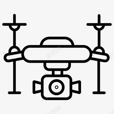 机器人技术无人机无人机相机未来技术图标