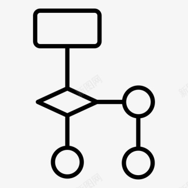 流程图图表分析连接图标
