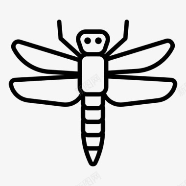 翅膀蜻蜓昆虫翅膀图标