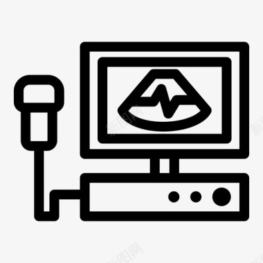 医院护理垫超声波护理医院图标