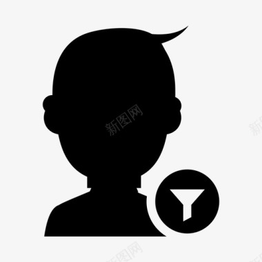 用户漏斗人图标