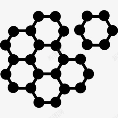 聚合物纳米技术原子聚合物图标