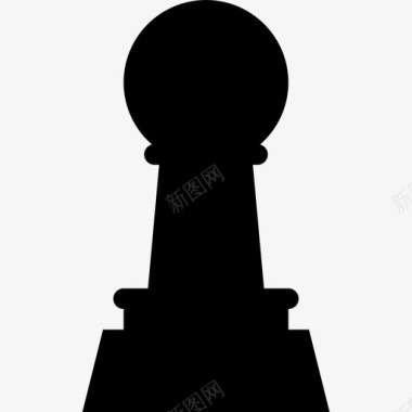 棋子道具棋子桌游小黑图标