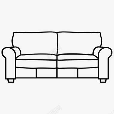 沙发椅子布料图标
