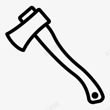 樵夫斧头野营战斧图标