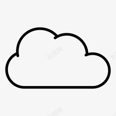 云服务器云云服务器现代云图标