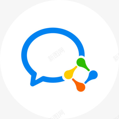 微信qq企业微信图标