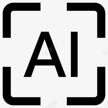 AI背景素材AI识别图标