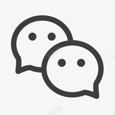 微信qq微信图标