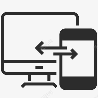 电脑手机互传文件互联网wifi网络图标