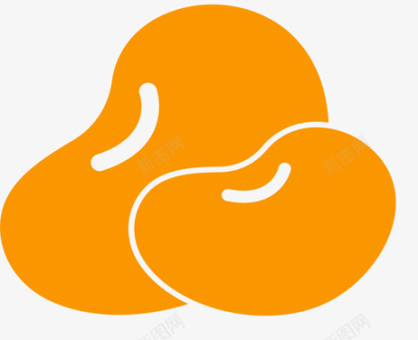 矢量火焰图标云豆图标