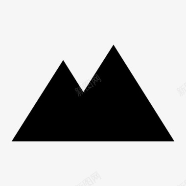 山自然形状图标
