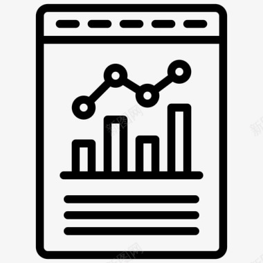 矢量数据分析图标数据分析业务创业和新业务第一卷图标