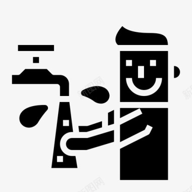 洗手PNG人清洁洗手图标