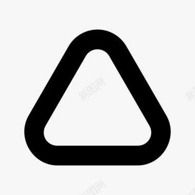 三角形十字形圆角图标