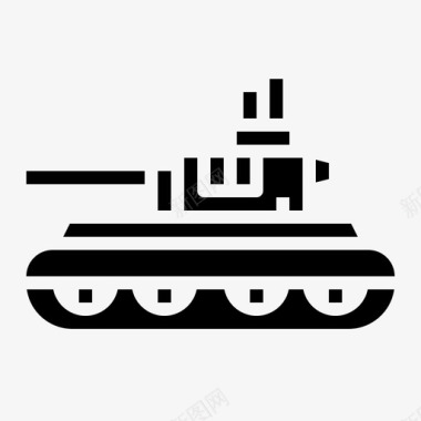 军用坦克军用运输图标