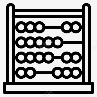 珠算教育数学图标