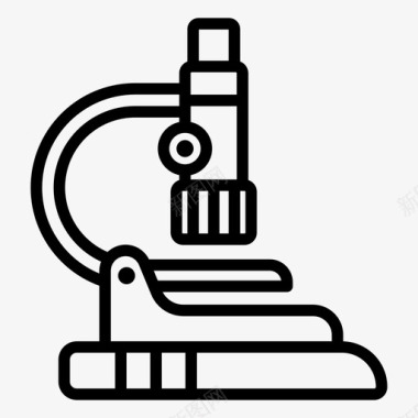 矢量返校显微镜化学实验室图标