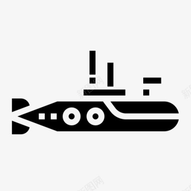潜艇航海船舶图标