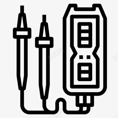 电工工具箱电压指示器电子磁性图标