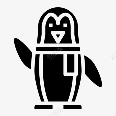 QQ企鹅图标企鹅动物野生动物图标