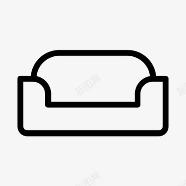 沙发家具家居用品图标
