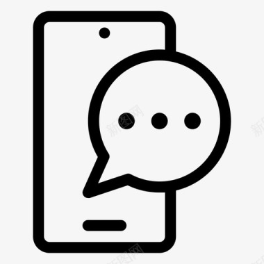 聊天智能手机对话短信图标