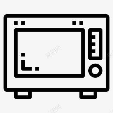 加热微波炉微波炉烹饪家用图标