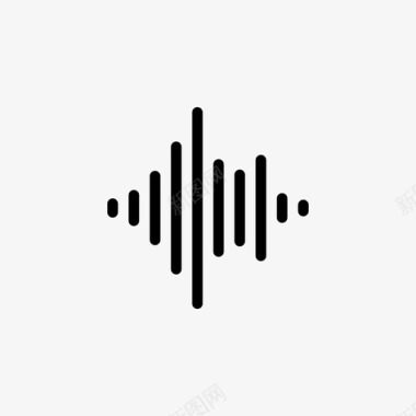 音量波动声学音乐信号图标