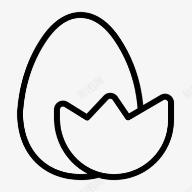彩绘鸡蛋复活节动物鸡图标