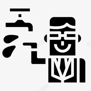 洗手PNG人清洁洗手图标
