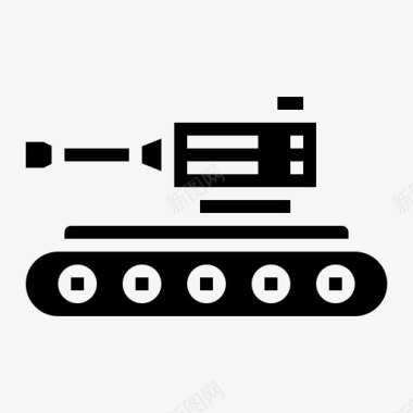 军用坦克军用运输图标