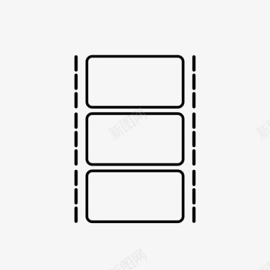 电影艺术字体赛璐珞艺术照相机图标