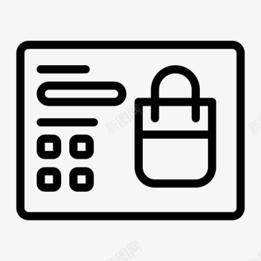 公共标识安全安全电子商务图标