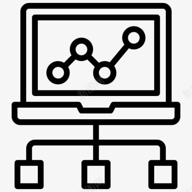 解数据分析数据分析网络与通信图标