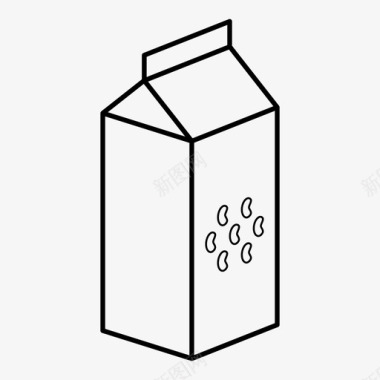 牛奶豆奶大豆素食奶图标