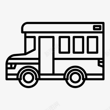 公共标识安全公共汽车汽车交通工具图标