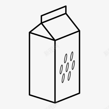 牛奶米浆谷类食品非奶制品图标