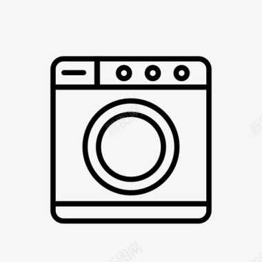 洗衣机洗衣机厨师烹饪图标