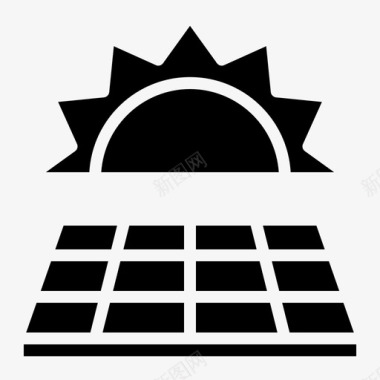 太阳能板太阳能电力太阳能板图标