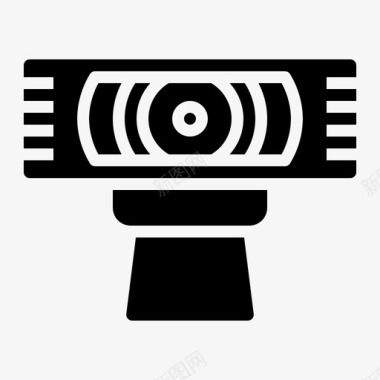 公共标识安全闭路电视安全视频图标