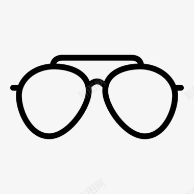 飞行员眼镜墨镜眼镜图标