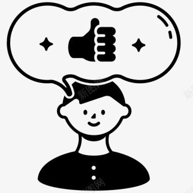 自信自信恭维动力图标