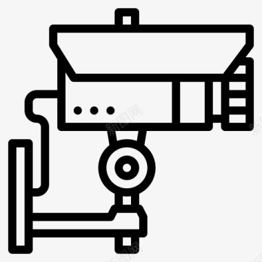 取钱机闭路电视摄像机安全图标