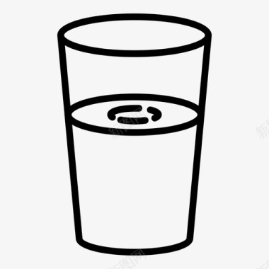 饮料杯矿泉水饮料杯子图标
