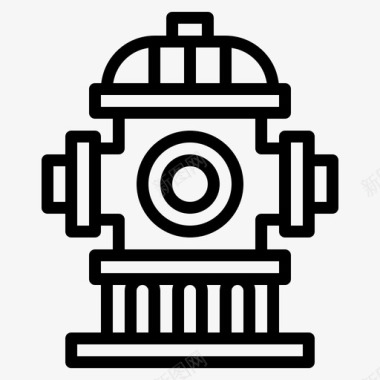 公共标识安全消防栓应急安全图标