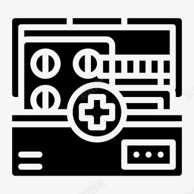 公共标识安全医疗包急救保健图标