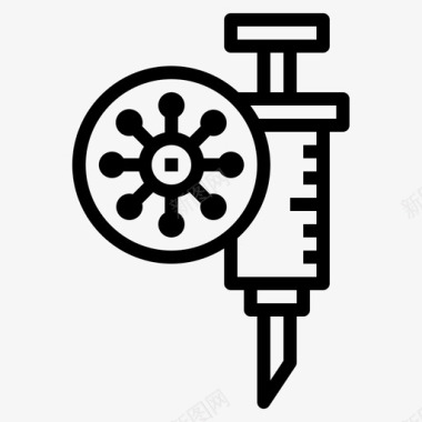 糖浆滴疫苗冠状病毒冠状病毒19图标