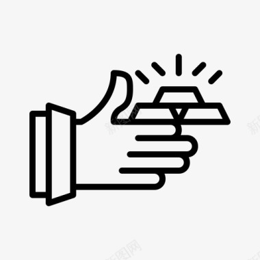 亿金融投资黄金堆图标