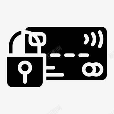 公共标识安全支付信用卡电子商务图标